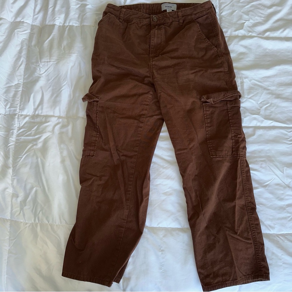 Women’s Brown Baggy Cargo Pants